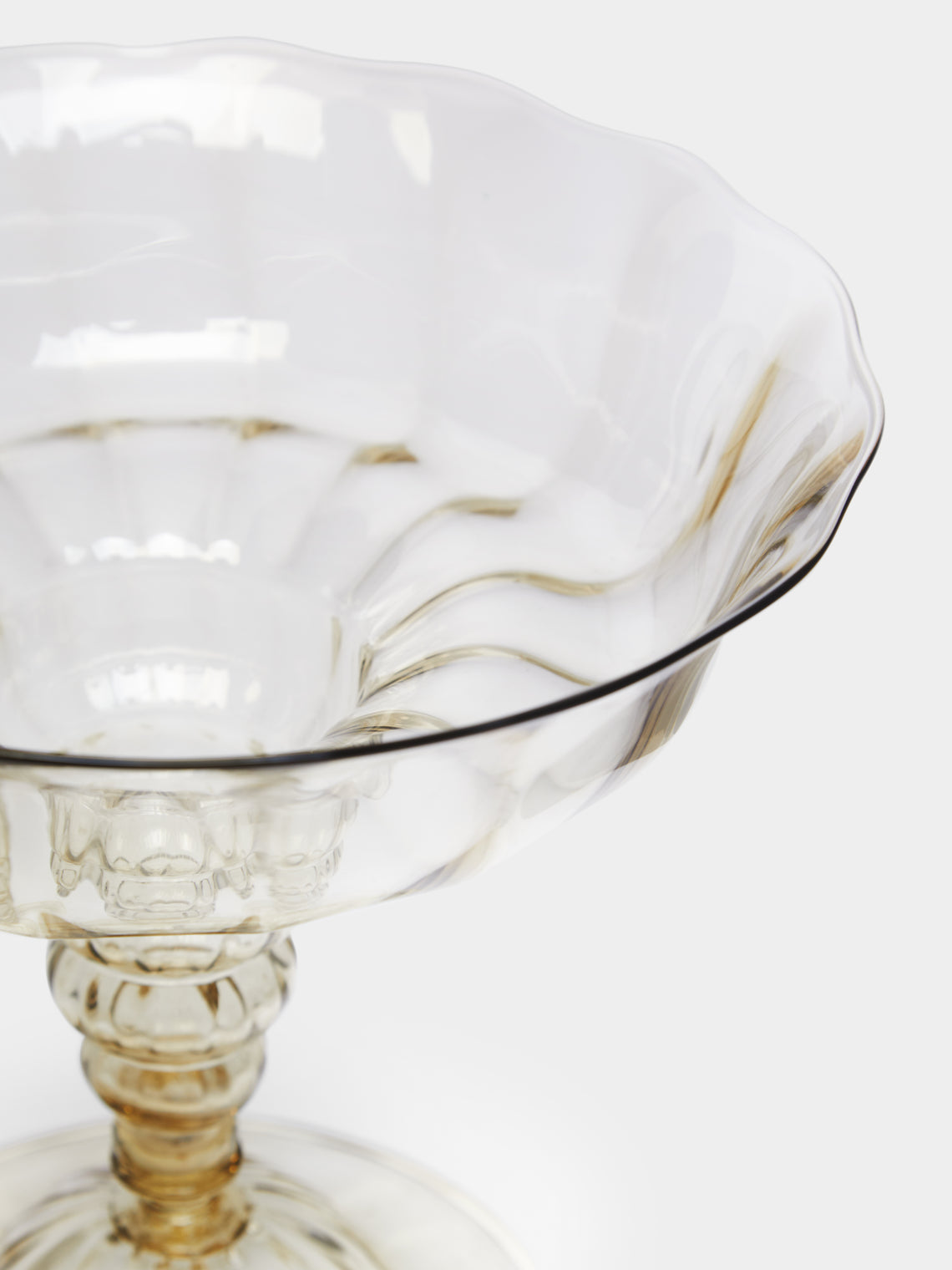 Antique and Vintage - 1920s Fratelli Toso Murano Glass Footed Bowl -  - ABASK