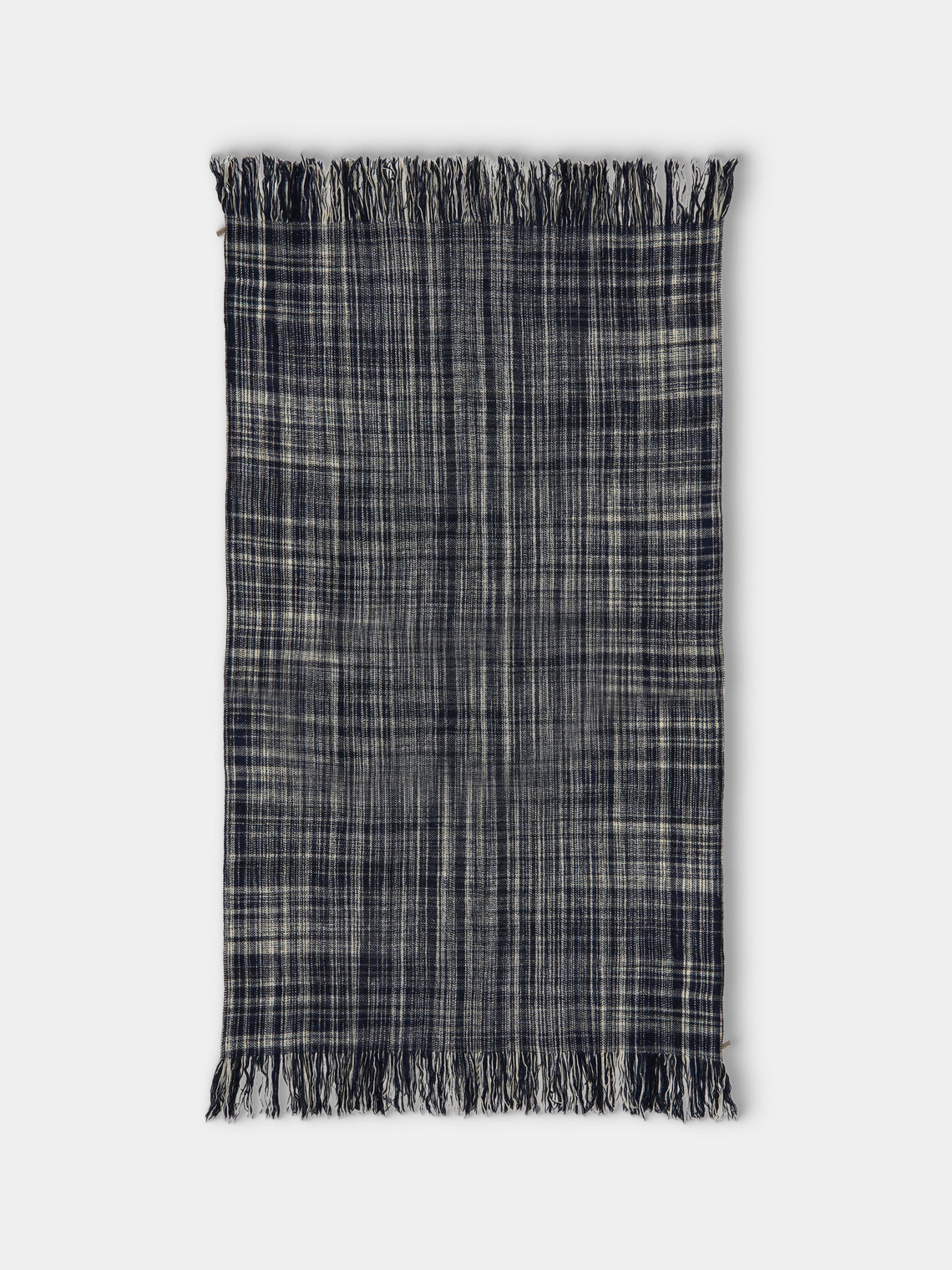 Norlha - River Hand-Spun Yak Blanket (87in/2.2m) - Navy - ABASK - 