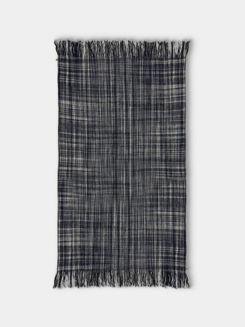 Norlha - River Hand-Spun Yak Blanket (87in/2.2m) - Navy - ABASK - 