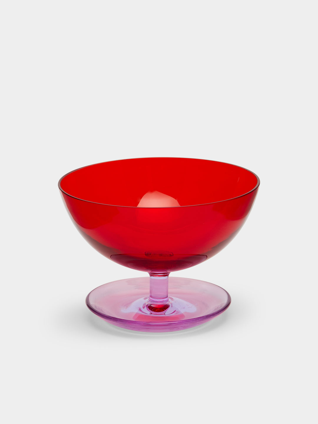 NasonMoretti Archive Revival 1964 Hand-Blown Murano Glass Pompelmo Coupe Bowls (Set of 2)