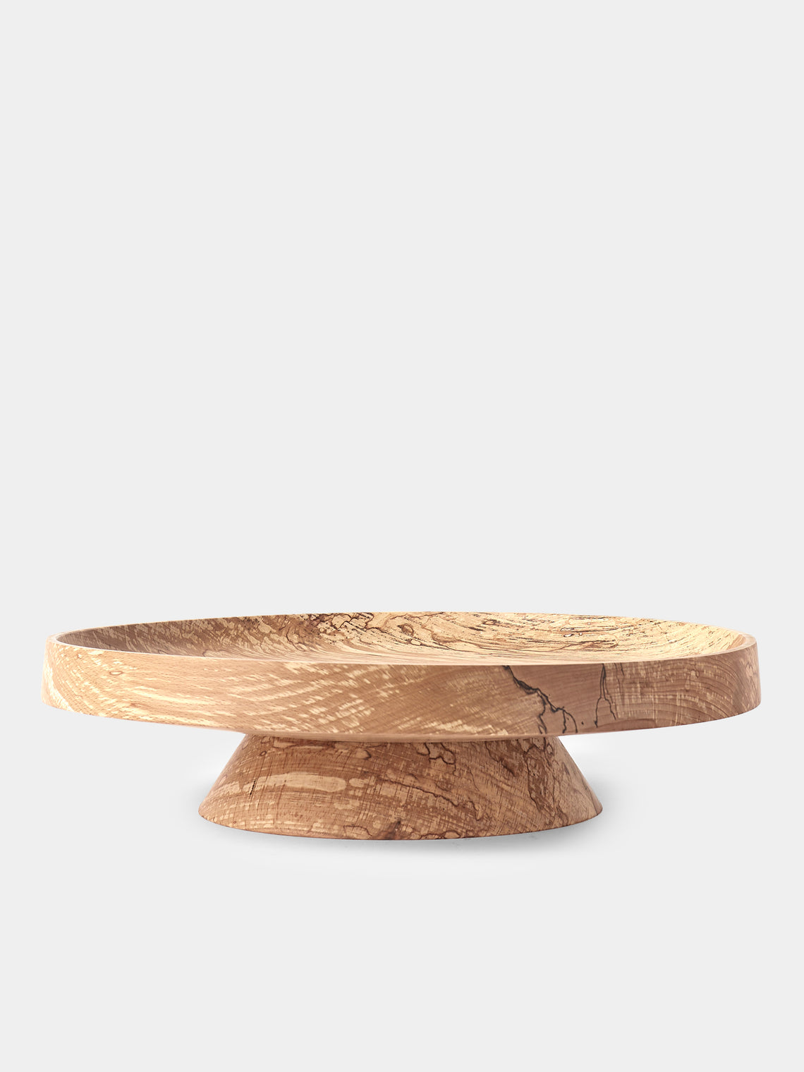 Bird & Branch - Spalted Beech Wood Raised Platter - Natural - ABASK