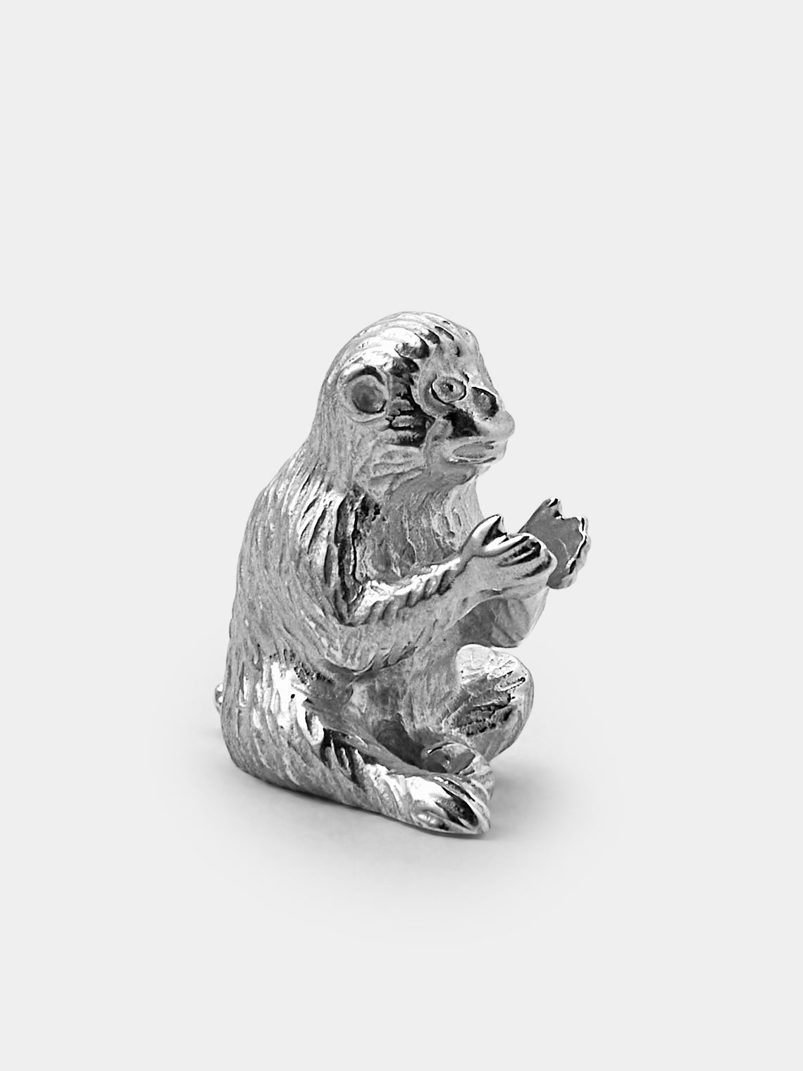 Seikado - Monkey Sterling Silver Incense Holder - Silver - ABASK