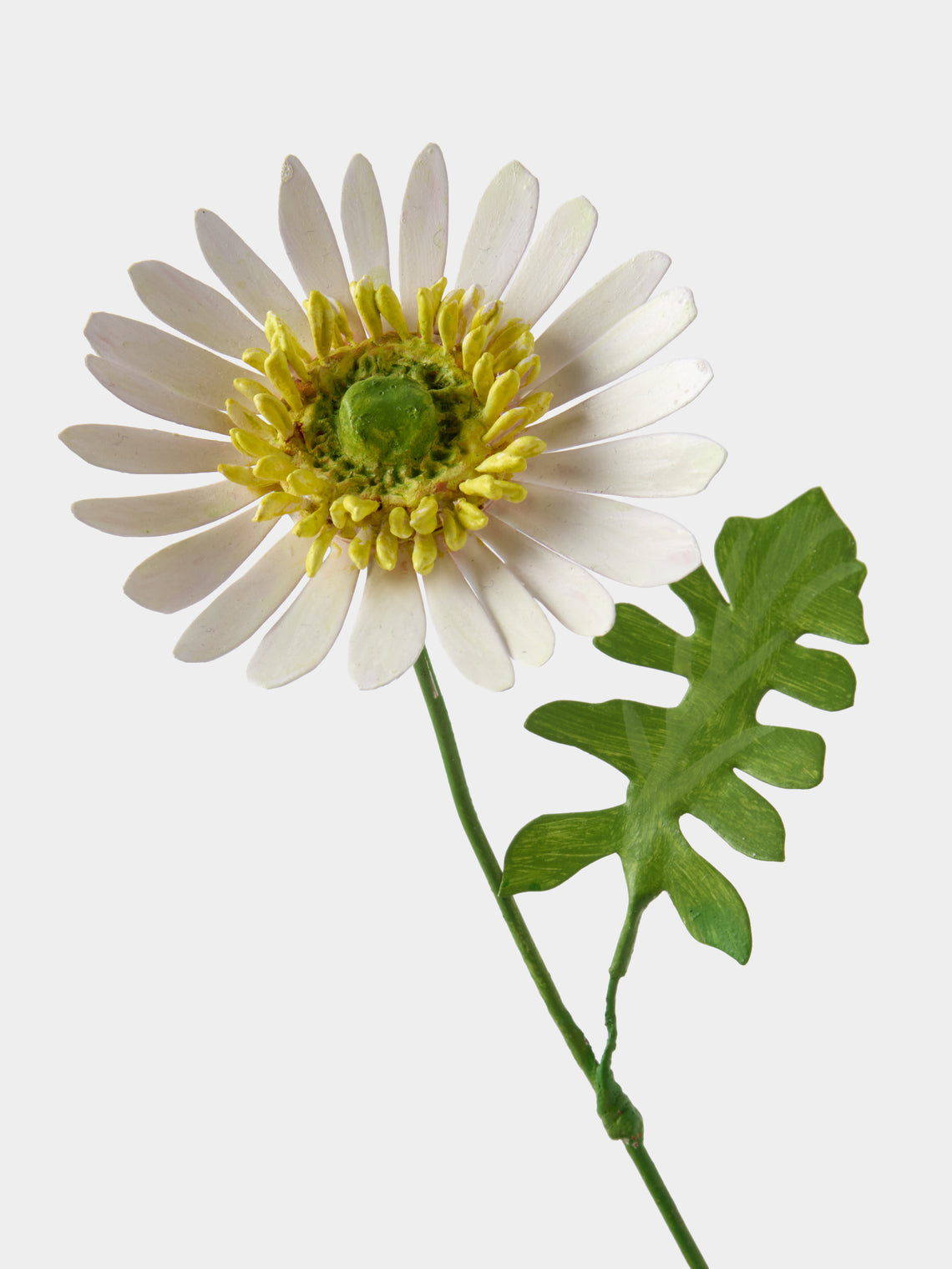 Erbavoglio Milano - Hand-Painted Copper Ornamental Flower - White - ABASK