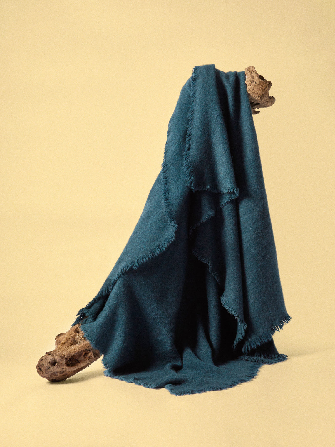 Norlha - Nomad Dense Boiled Pastures Yak Blanket (86.5in/2.2m) - Blue - ABASK