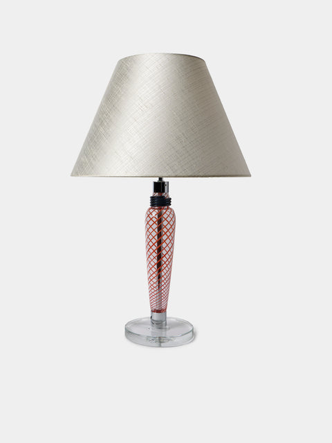 Carlo Moretti - Bricola Hand-Blown Murano Glass Table Lamp - Red - ABASK - 
