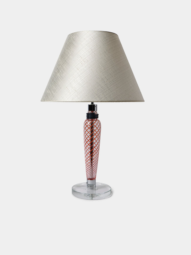 Carlo Moretti - Bricola Hand-Blown Murano Glass Table Lamp - Red - ABASK - 