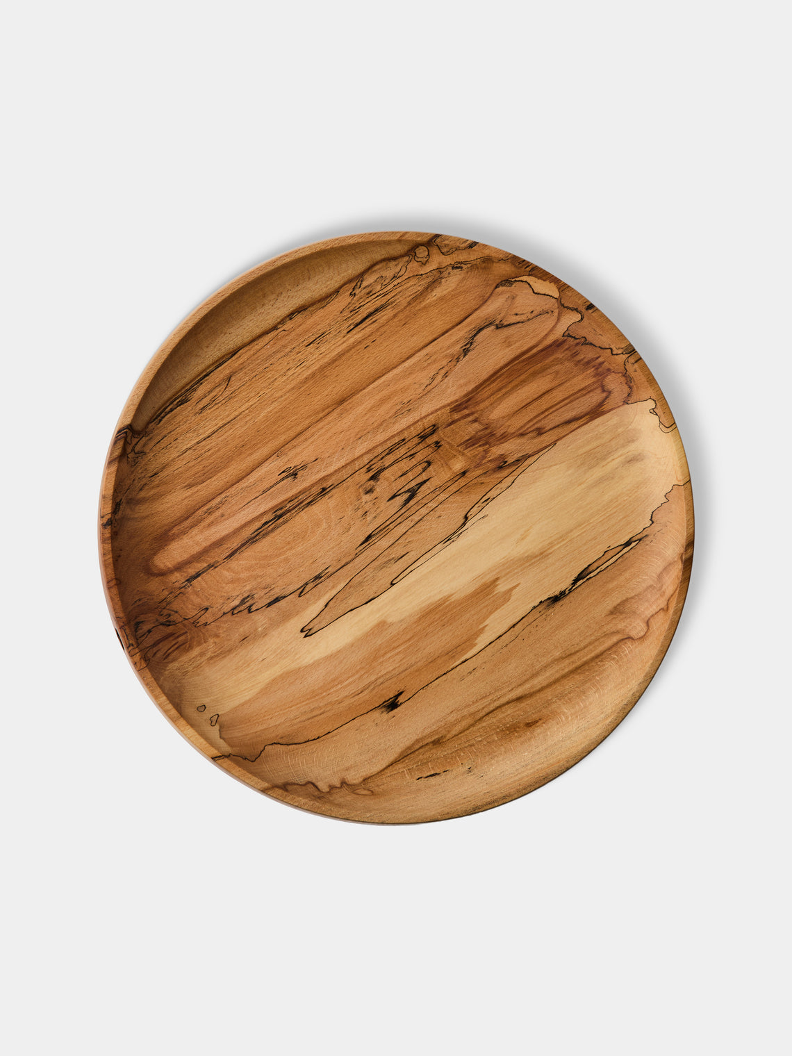 Bird & Branch - Spalted Beech Wood Raised Platter - Natural - ABASK