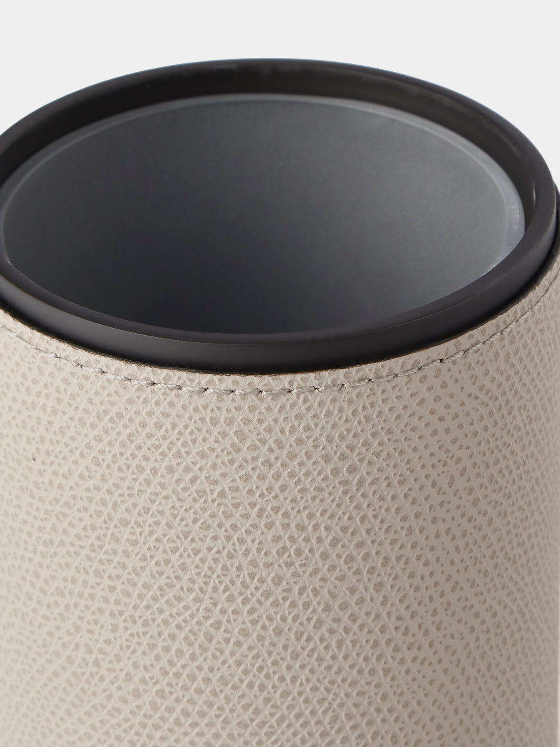 Giobagnara - Positano Leather Toothbrush Holder - Light Gray - ABASK