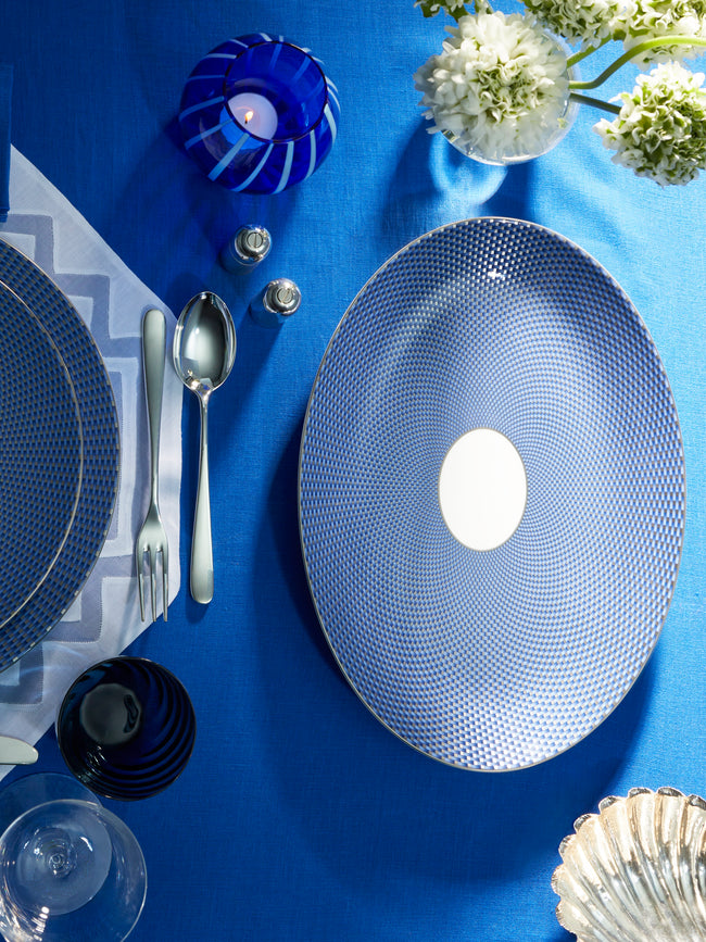 Raynaud - Trésor Bleu Porcelain Oval Platter -  - ABASK
