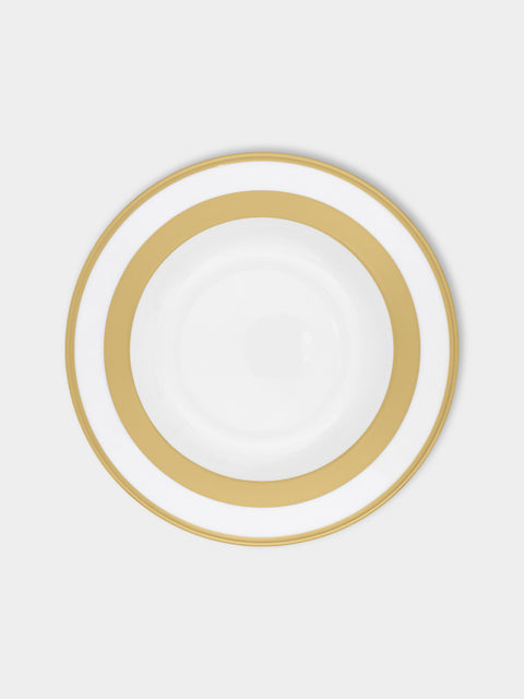 Robert Haviland & C. Parlon - William Porcelain Soup Plates – 9in/23cm (Set of 2) - Gold - ABASK- 