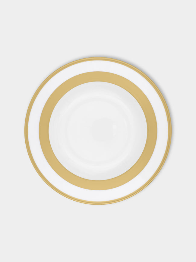 Robert Haviland & C. Parlon - William Porcelain Soup Plates – 9in/23cm (Set of 2) - Gold - ABASK- 