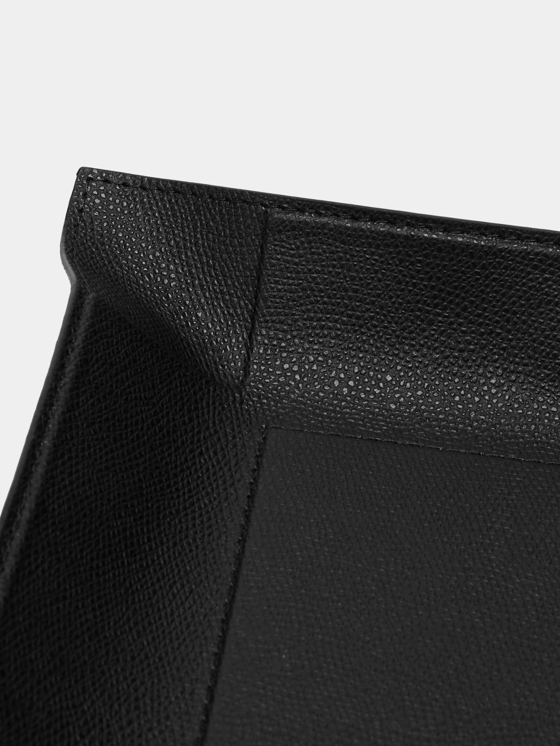 Giobagnara - Jack Leather Valet Tray (8in/20cm) - Black - ABASK