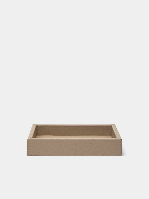 Giobagnara - Soft Leather Valet Tray (8in/20cm) - Beige - ABASK - 