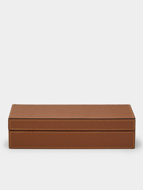 Giobagnara - Jeff Leather Cufflinks Box -  - ABASK