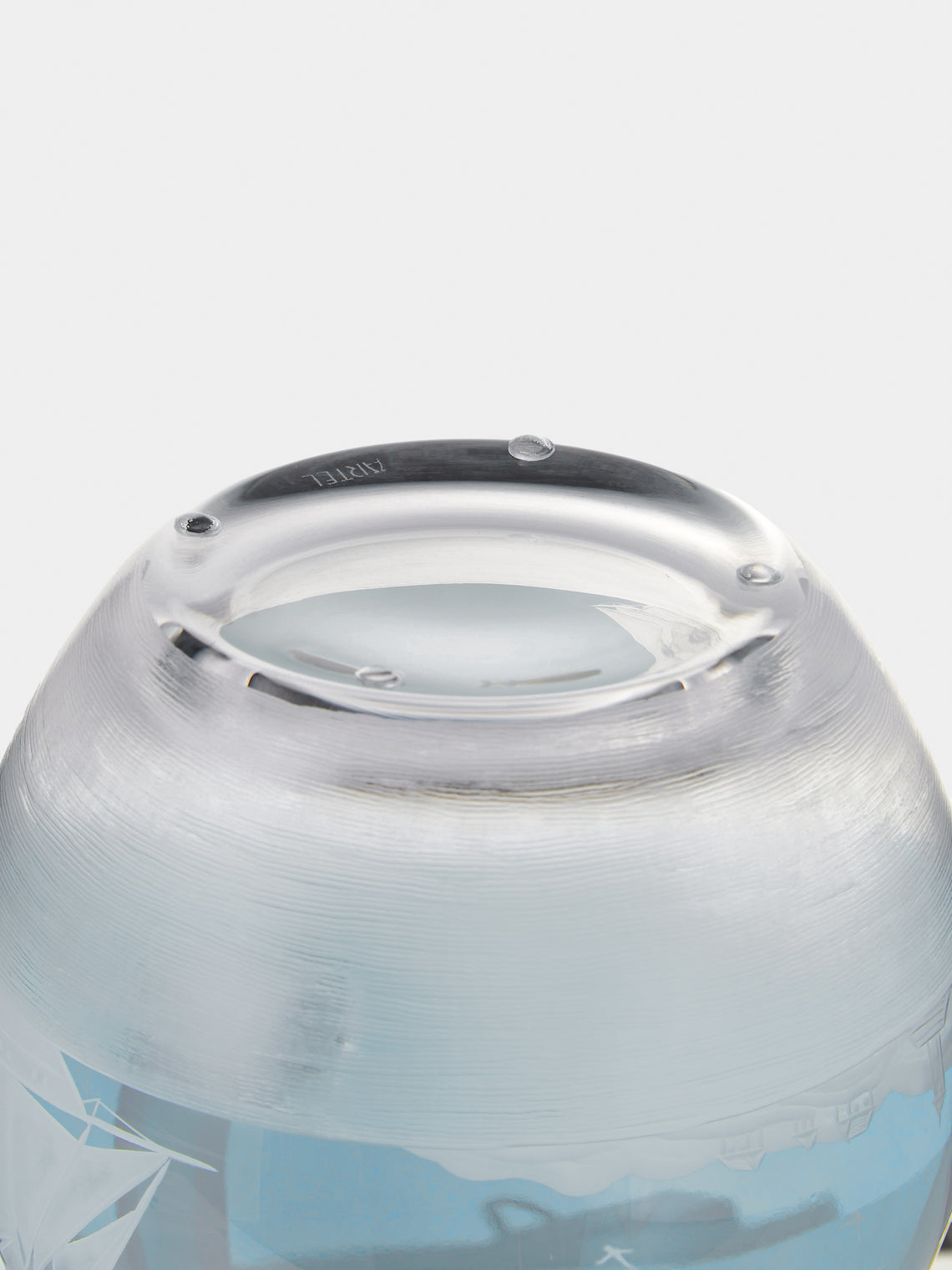 Artel - Golden Age of Yachting Hand-Engraved Crystal Jug - Blue - ABASK