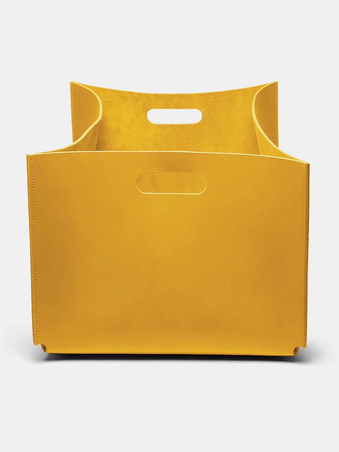 Rabitti 1969 - Amsterdam Leather Basket - Yellow - ABASK - 