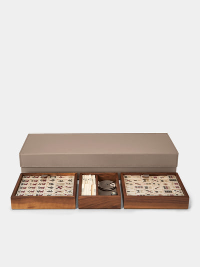 Pinetti - Leather Mahjong Set - Taupe - ABASK - 