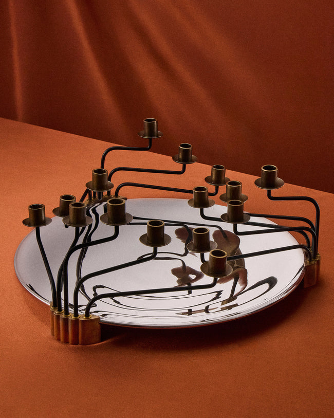 San Lorenzo - 1992 Afra and Tobia Scarpa No. 69 Pure Silver Candelabra - Silver - ABASK