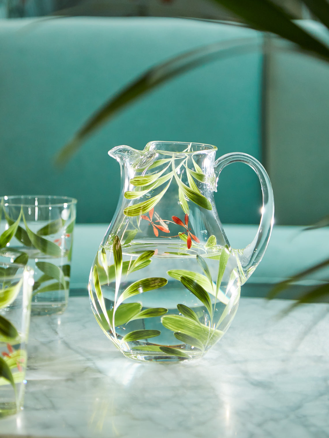 Los Vasos de Agua Clara - Dragonfly Hand-Painted Crystal Collection - Multiple - ABASK