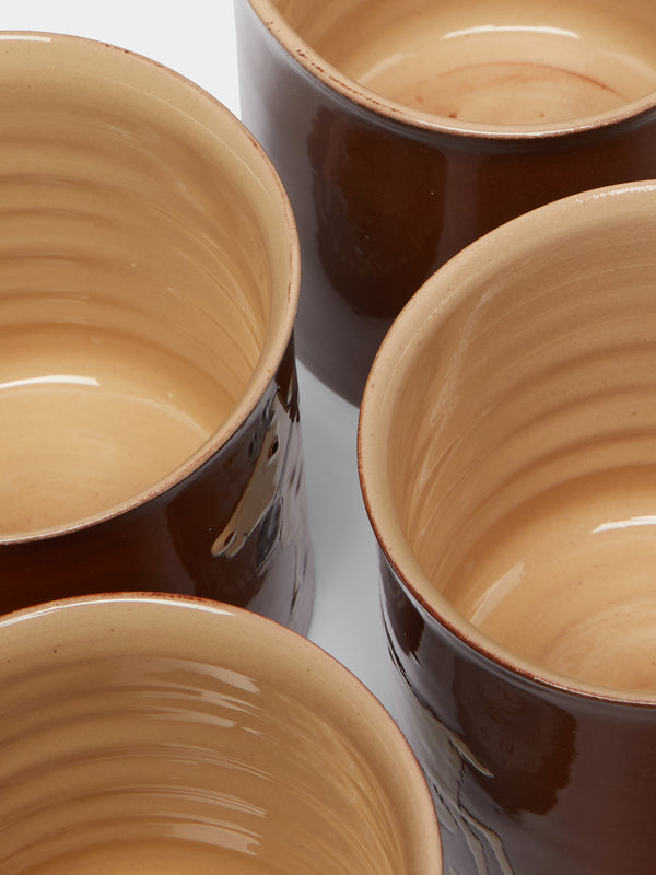 Poterie d’Évires - Animals Hand-Painted Ceramic Mugs (Set of 4) -  - ABASK