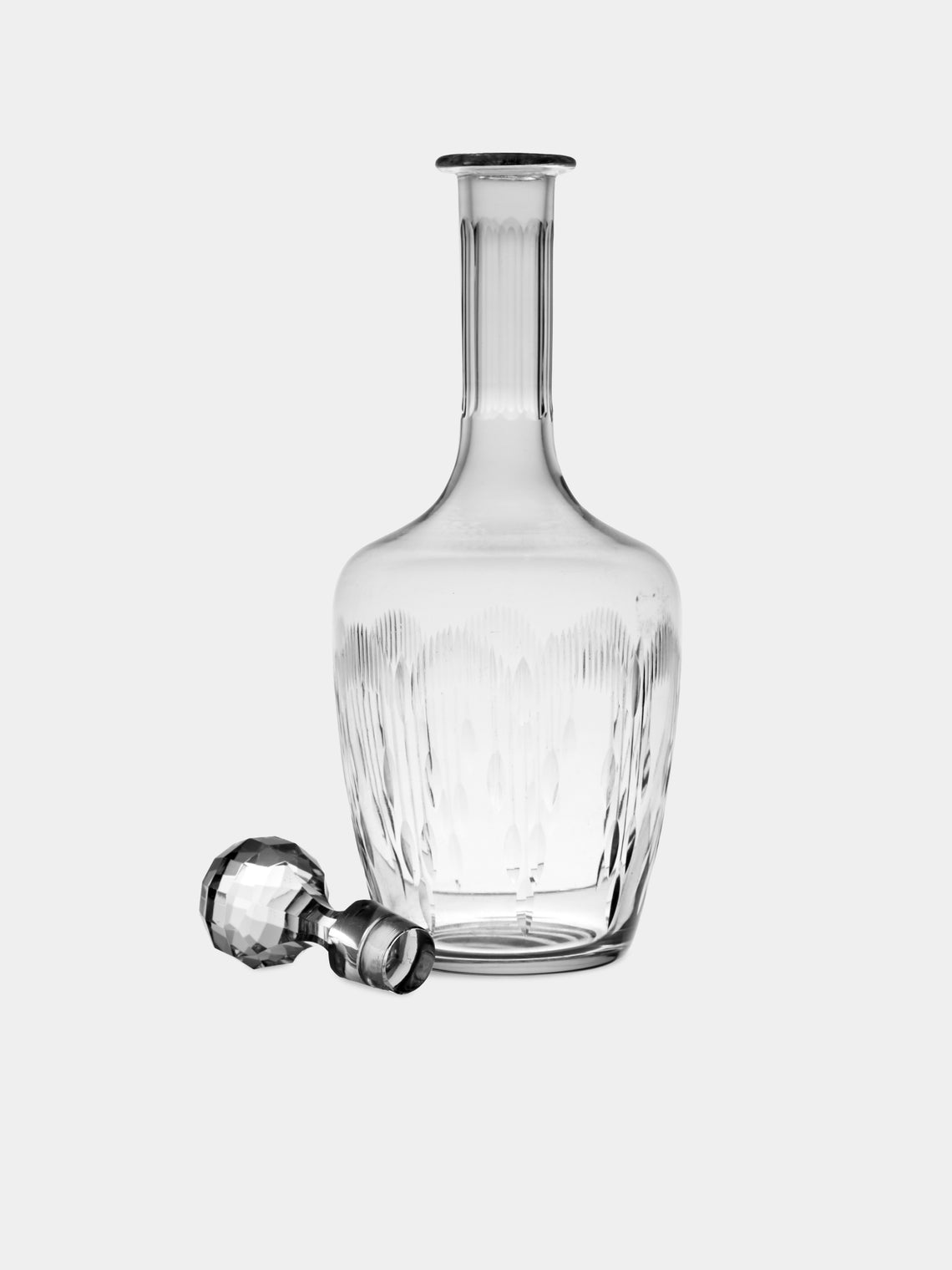 Antique and Vintage - Early-20th-Century Baccarat Richelieu Crystal Carafe - Clear - ABASK