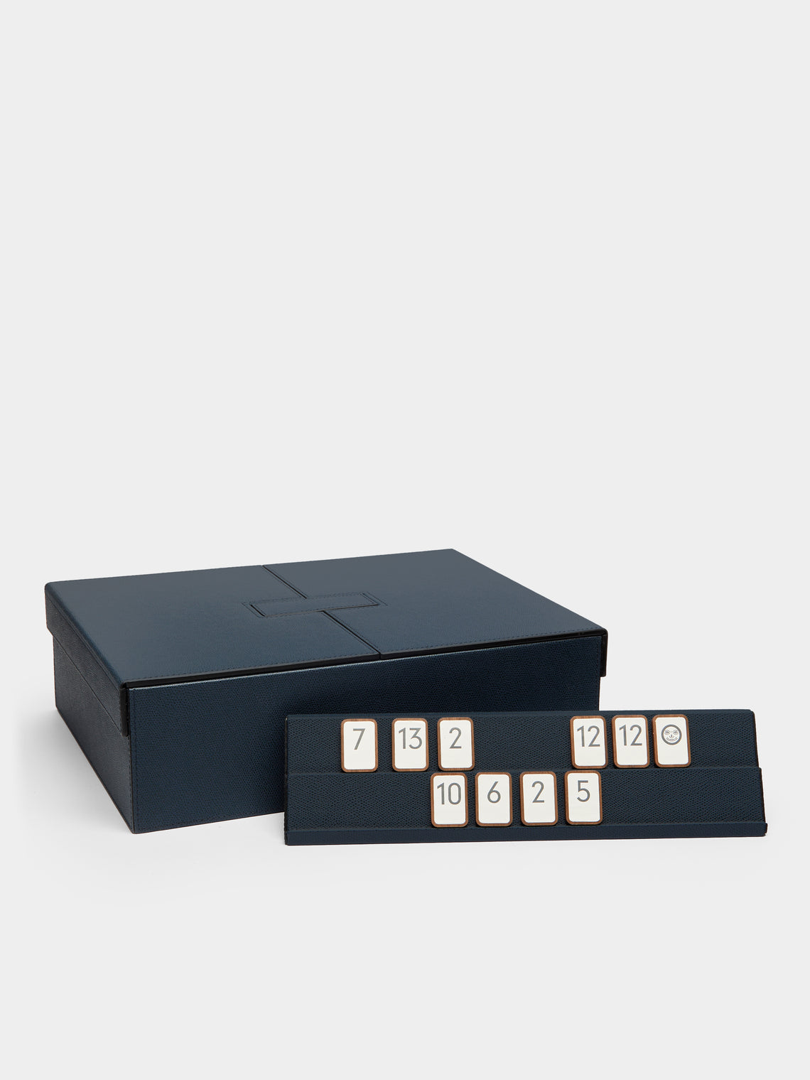 Giobagnara - Leather Rummikub Set - Navy - ABASK - 