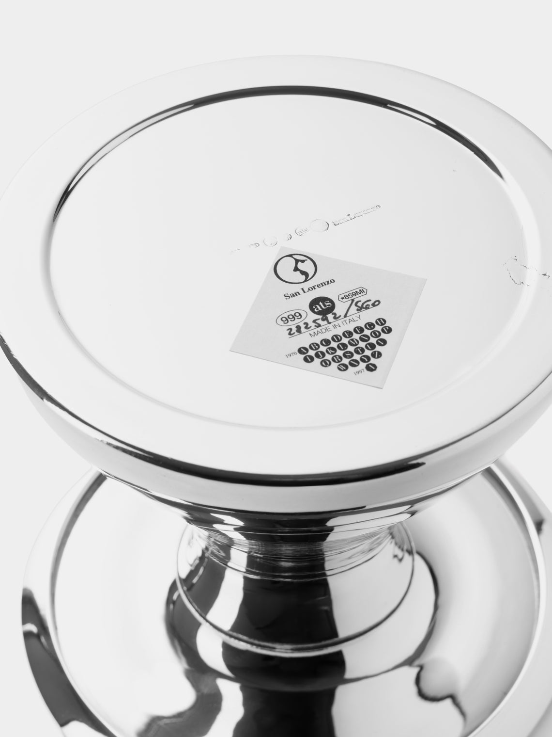 San Lorenzo - 1993 Afra and Tobia Scarpa Pure Silver Vase (6in/15cm) - Silver - ABASK