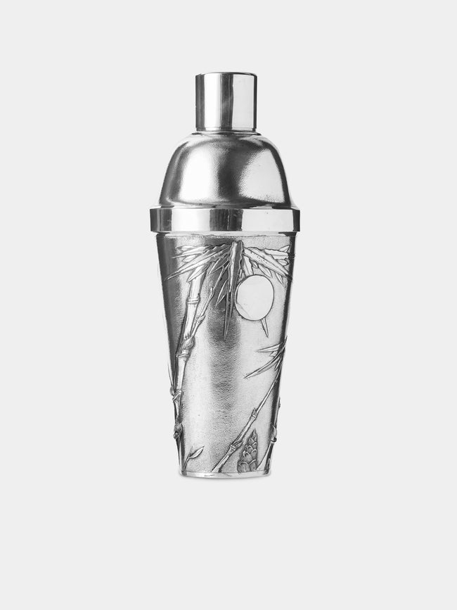 Antique and Vintage - 1930s Zeewo Solid Silver Bamboo Cocktail Shaker - Silver - ABASK - 