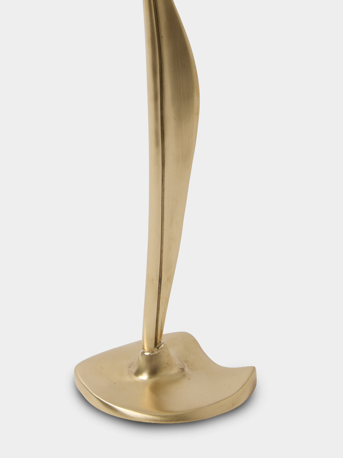 Shaha Raphael - Low Tide Fishbone Hand-Cast Brass Medium Candelabra - Gold - ABASK