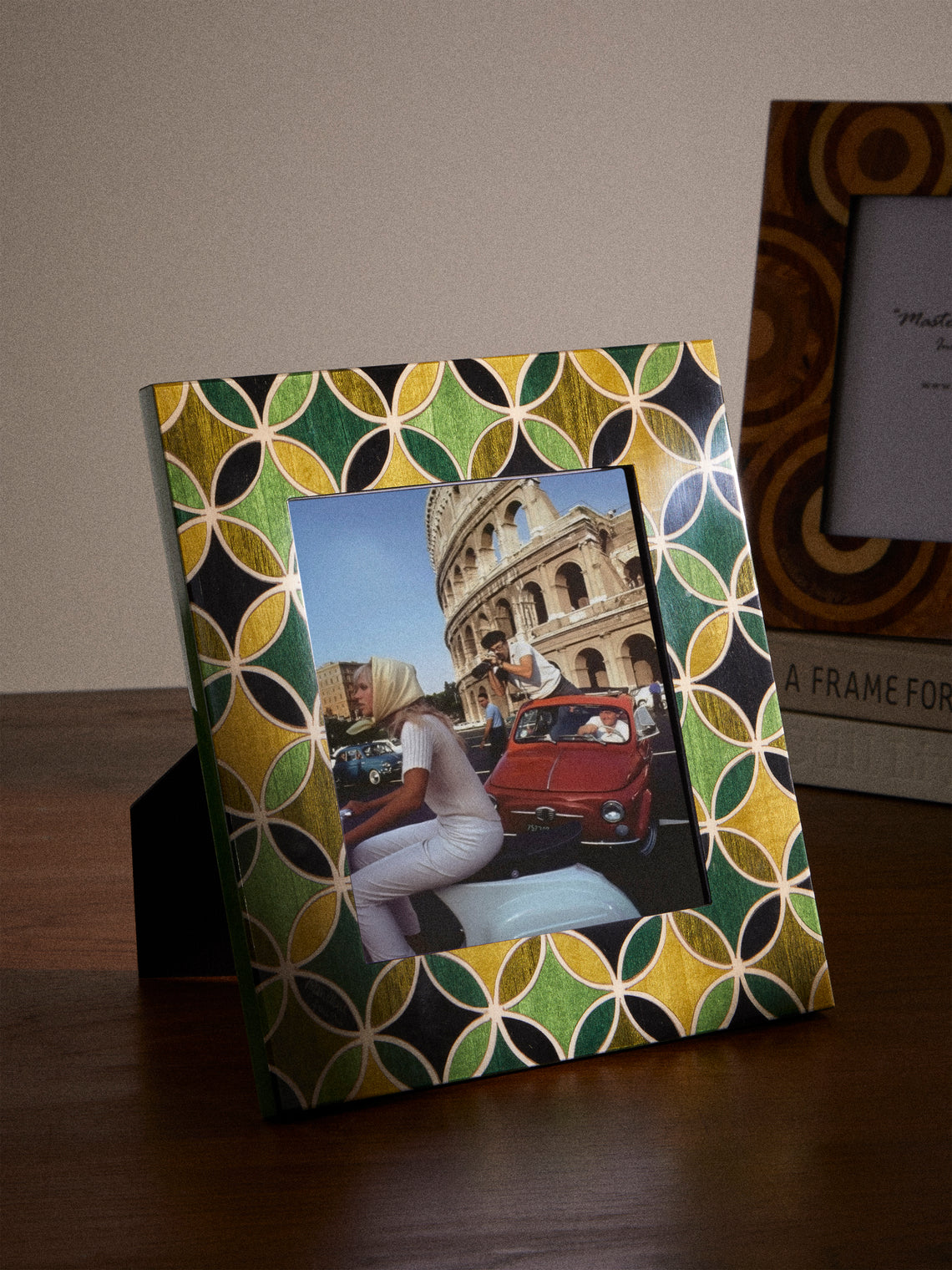 Mastellone Giuseppe - Wood Inlay Photo Frame (5x7") - Green - ABASK