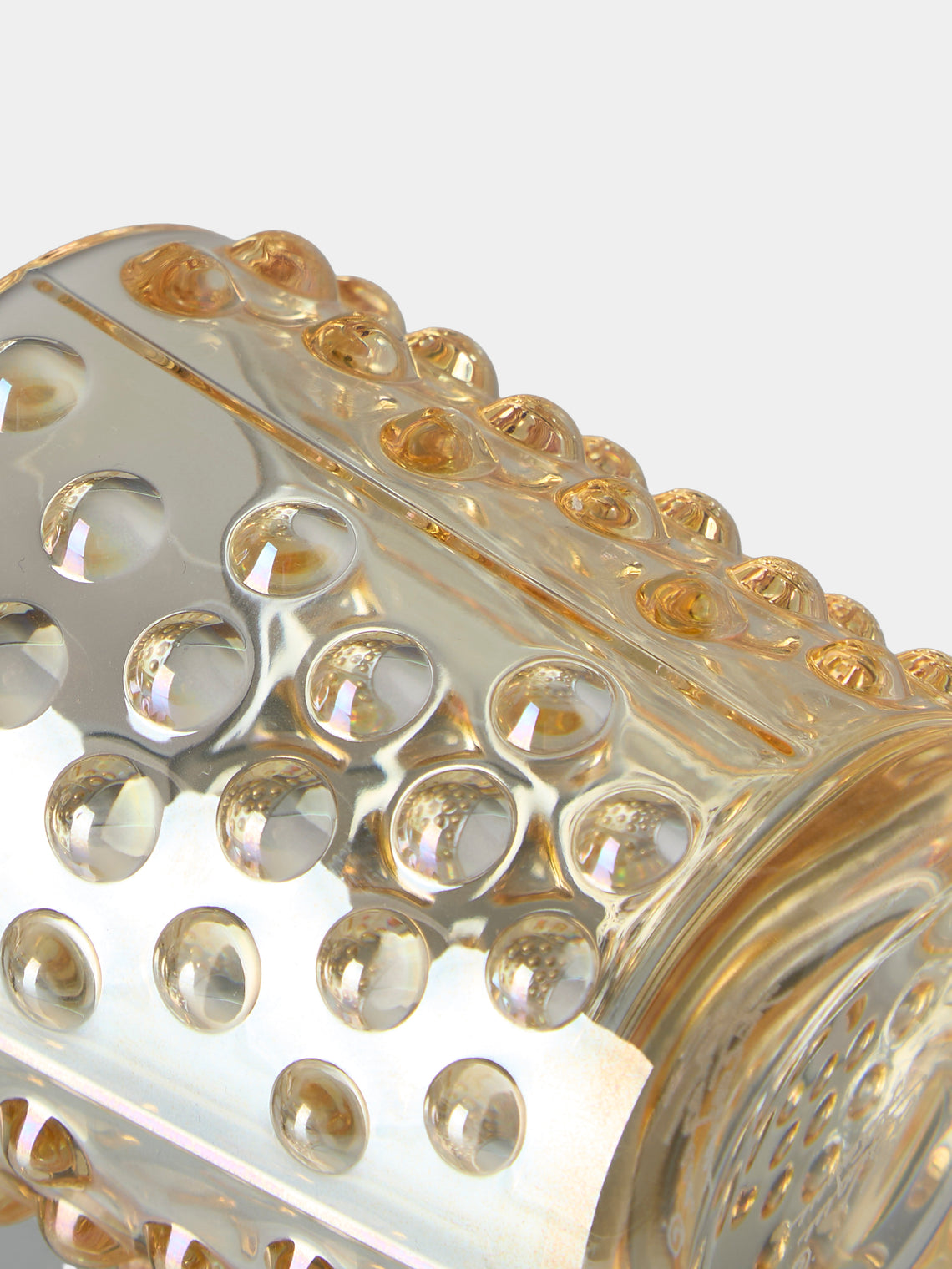 Lalique - | Set of 2 | Mossi Gold Luster Crystal Votives - Gold - ABASK