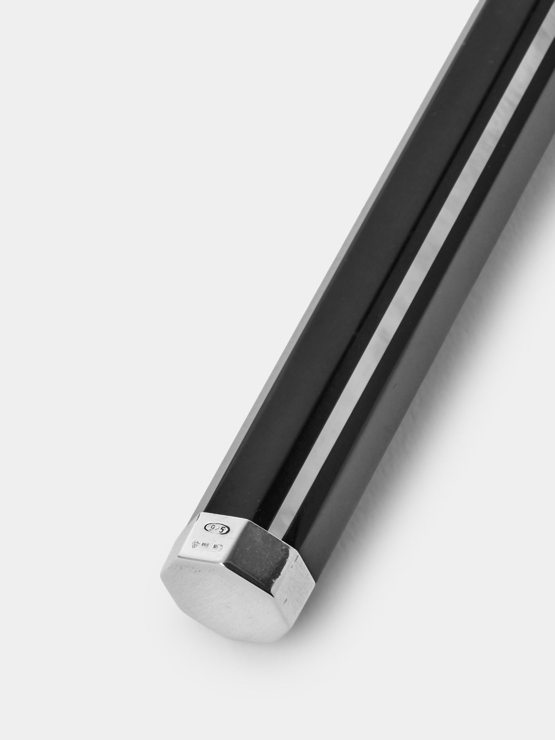 San Lorenzo - 1981 Afra and Tobia Scarpa Sterling Silver and Marble Roasting Knife and Fork - Silver - ABASK