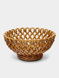 Maison Pichon Uzès - Hand-Glazed Ceramic Braided Serving Bowl -  - ABASK - 