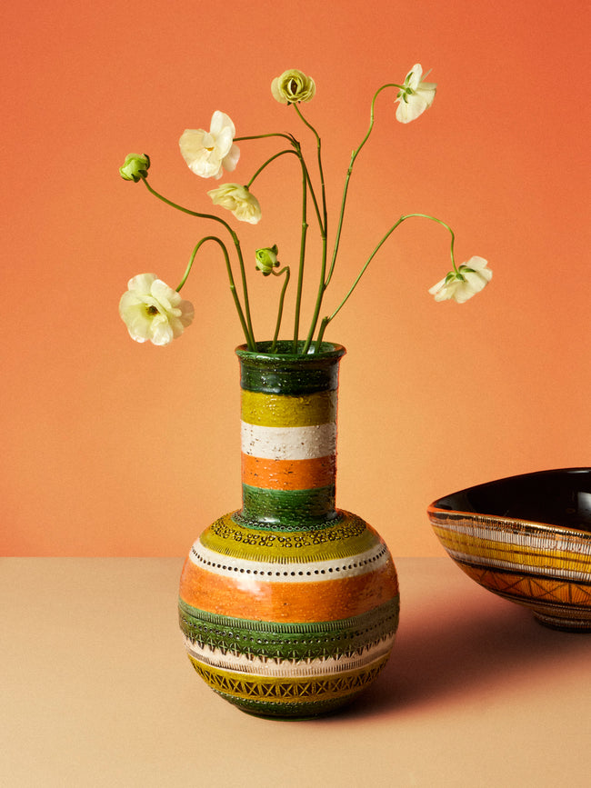 Bitossi Ceramiche - 1965 Rimini Ceramic Vase (12in/30cm) - Multiple - ABASK