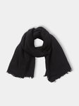 Frenckenberger - Cashmere Scarf | One Size - Black - ABASK - 