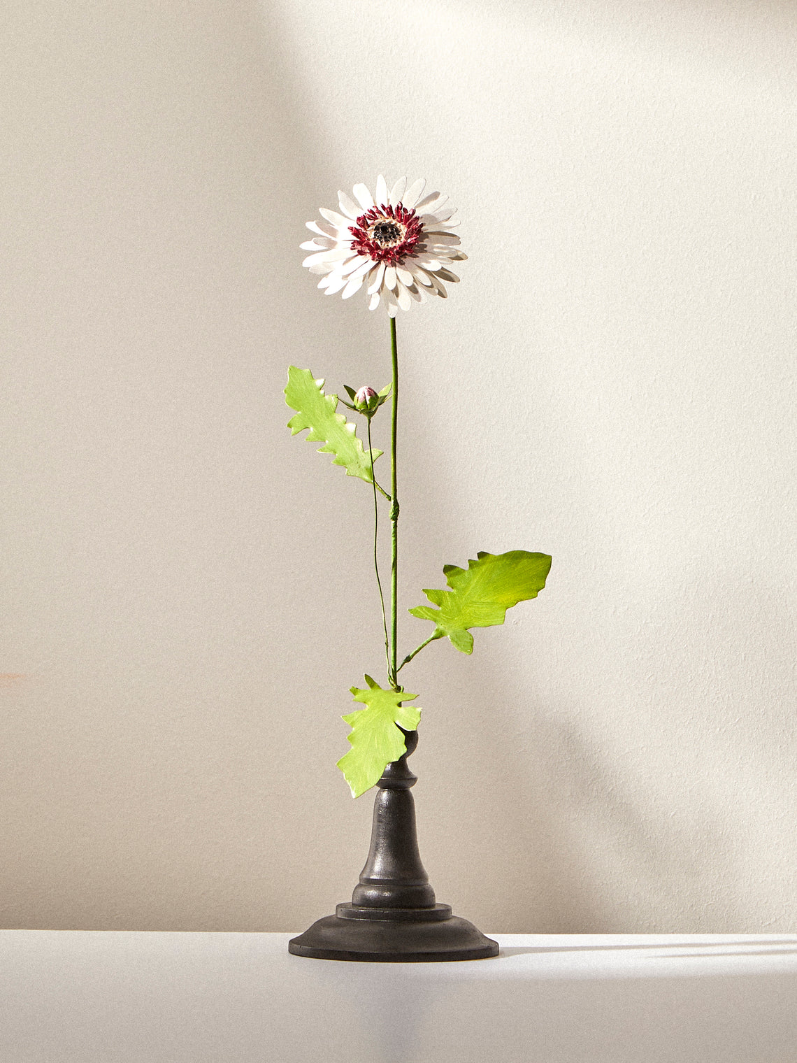 Erbavoglio Milano - Hand-Painted Copper Ornamental Flower - White - ABASK