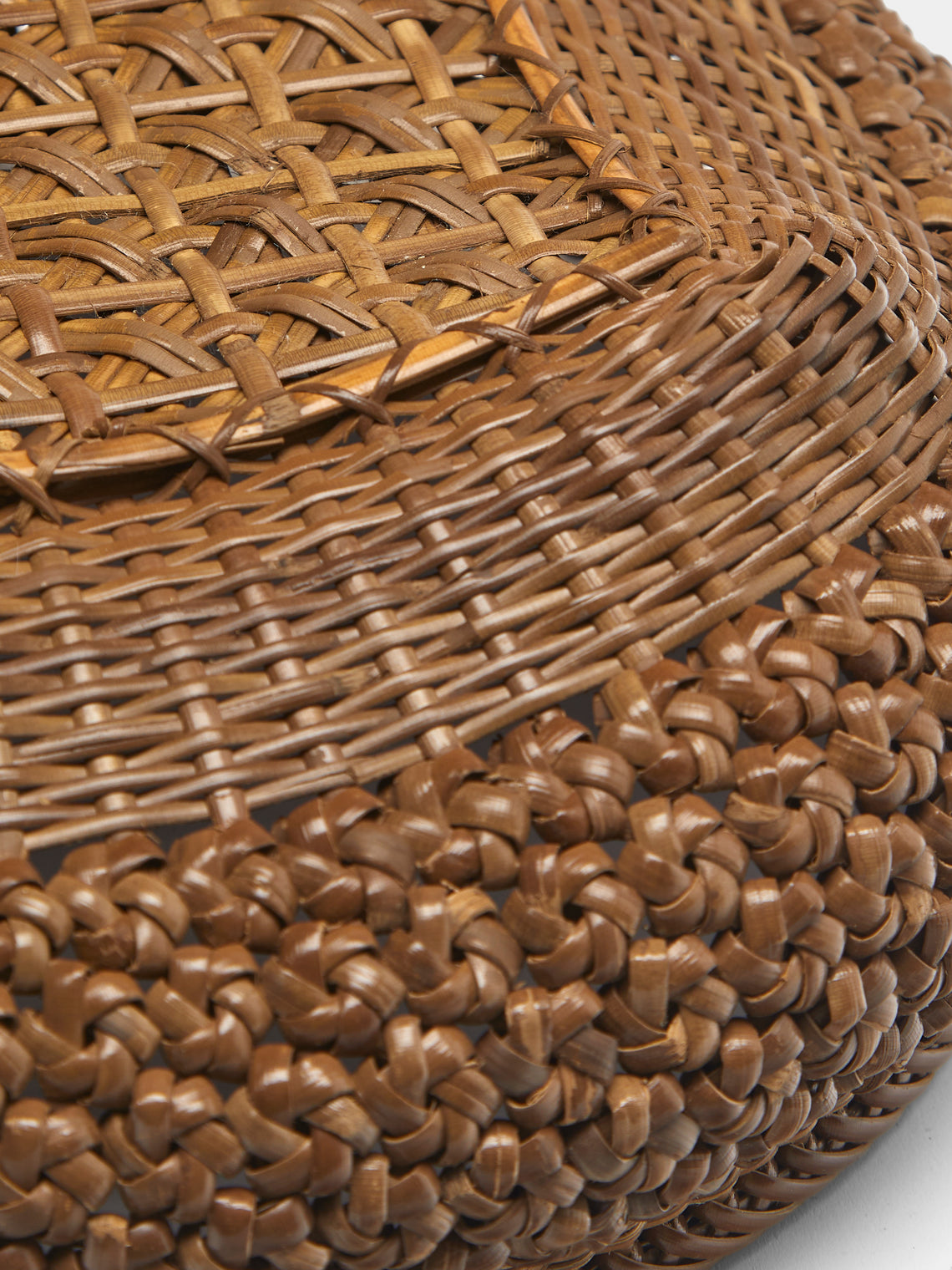 Junpei Kawaguchi - Hand-Braided Rattan Flower Basket - Brown - ABASK