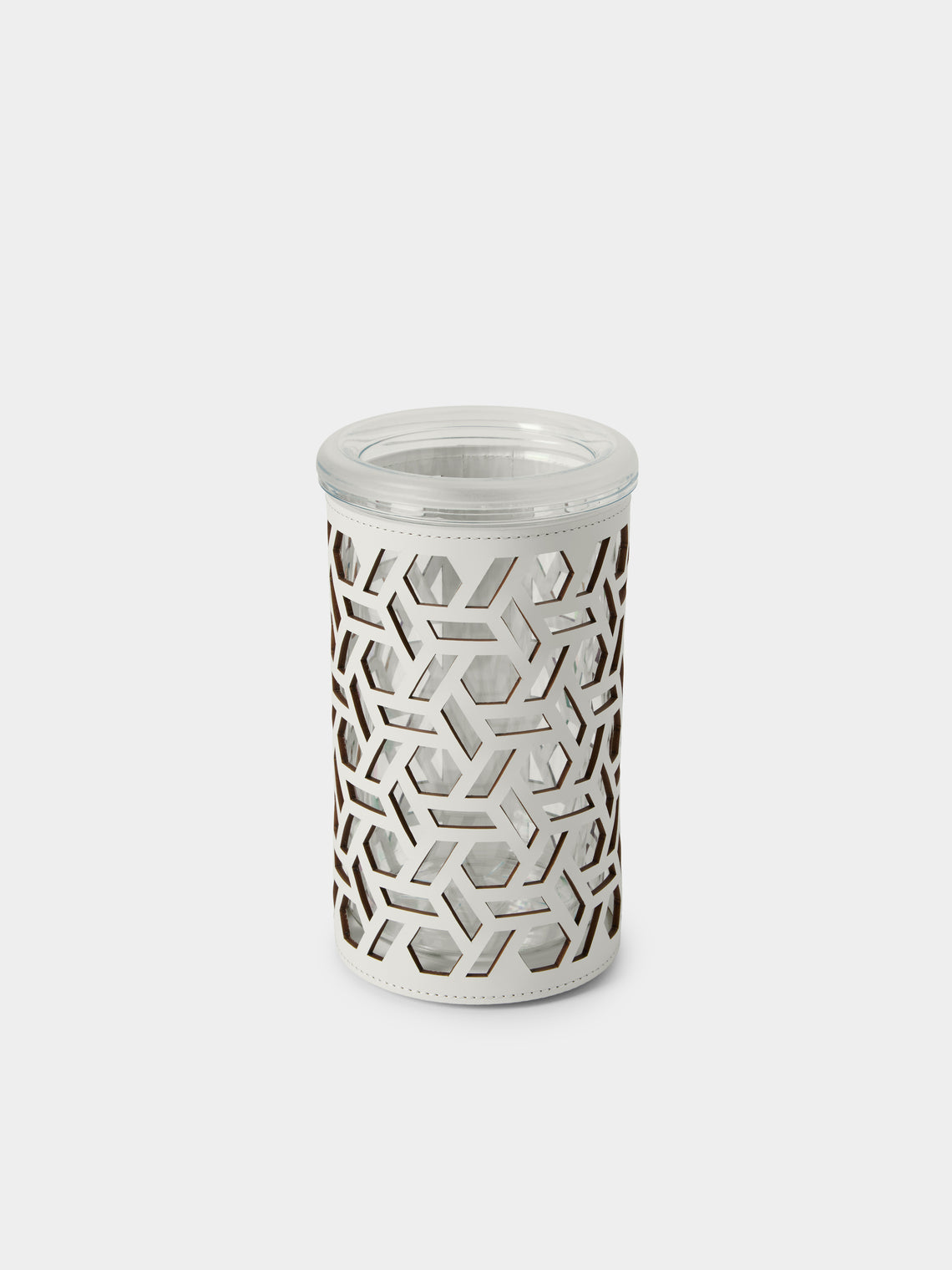 RUDI - Stelvio Leather Thermal Bottle Cooler - White - ABASK - 