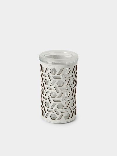 RUDI - Stelvio Leather Thermal Bottle Cooler - White - ABASK - 