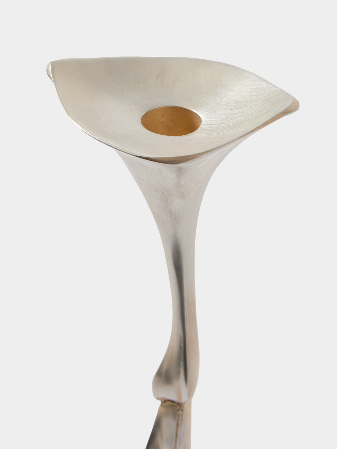 Shaha Raphael - Low Tide Fishbone Hand-Cast Brass Small Candelabra - Metallic - ABASK