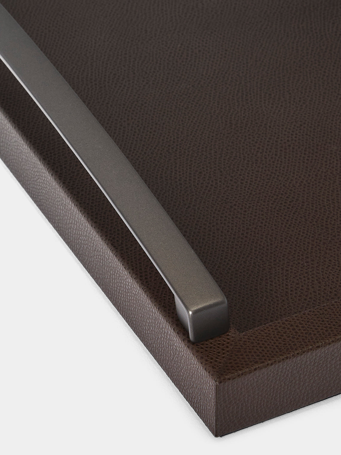 Pinetti - Academia Leather Tray (19.5in/50cm) - Brown - ABASK