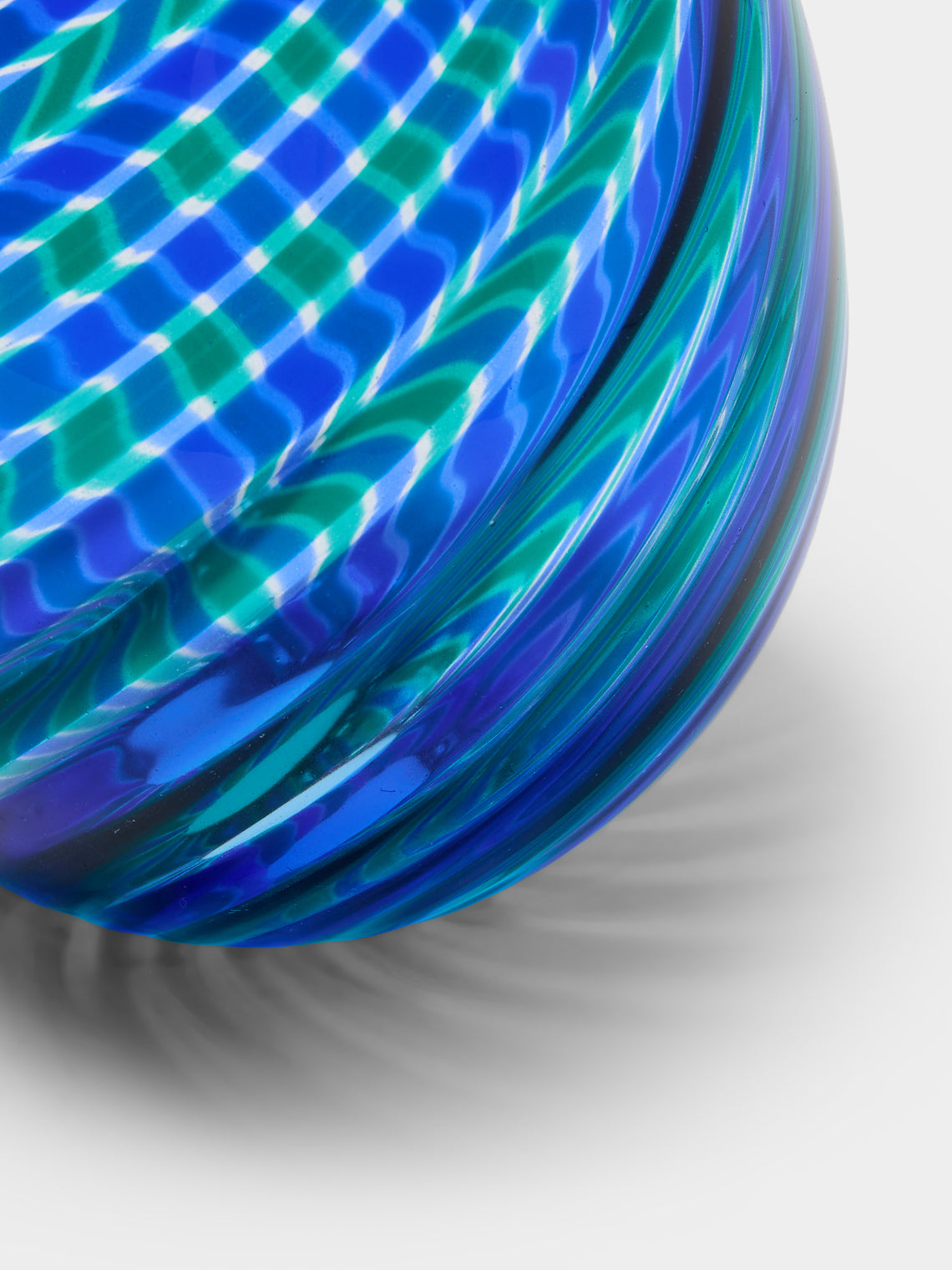 Antique and Vintage - 1981 Venini Egg Glass Paperweight - Blue - ABASK