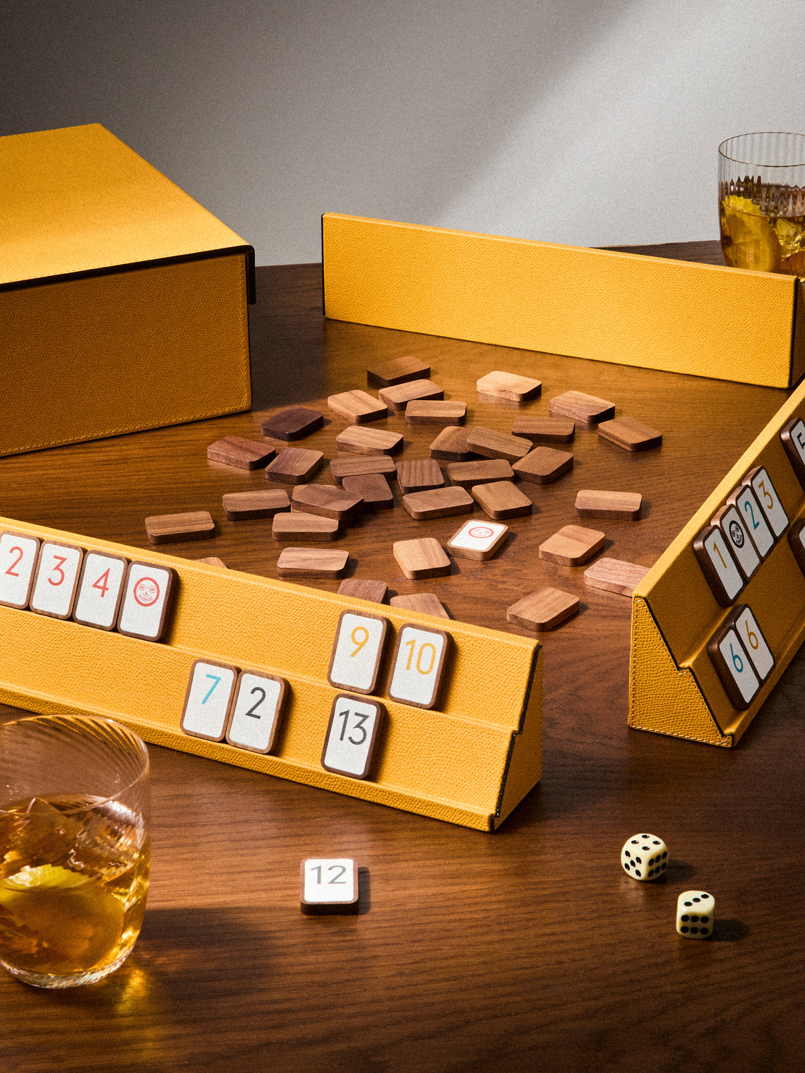 Giobagnara - Leather Rummikub Set - Yellow - ABASK