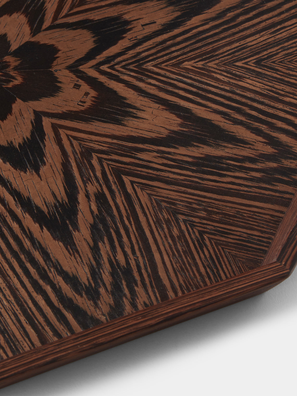 Mori Kougei - Poke Wenge Wood Square Tray (11in/27.5cm) - Brown - ABASK