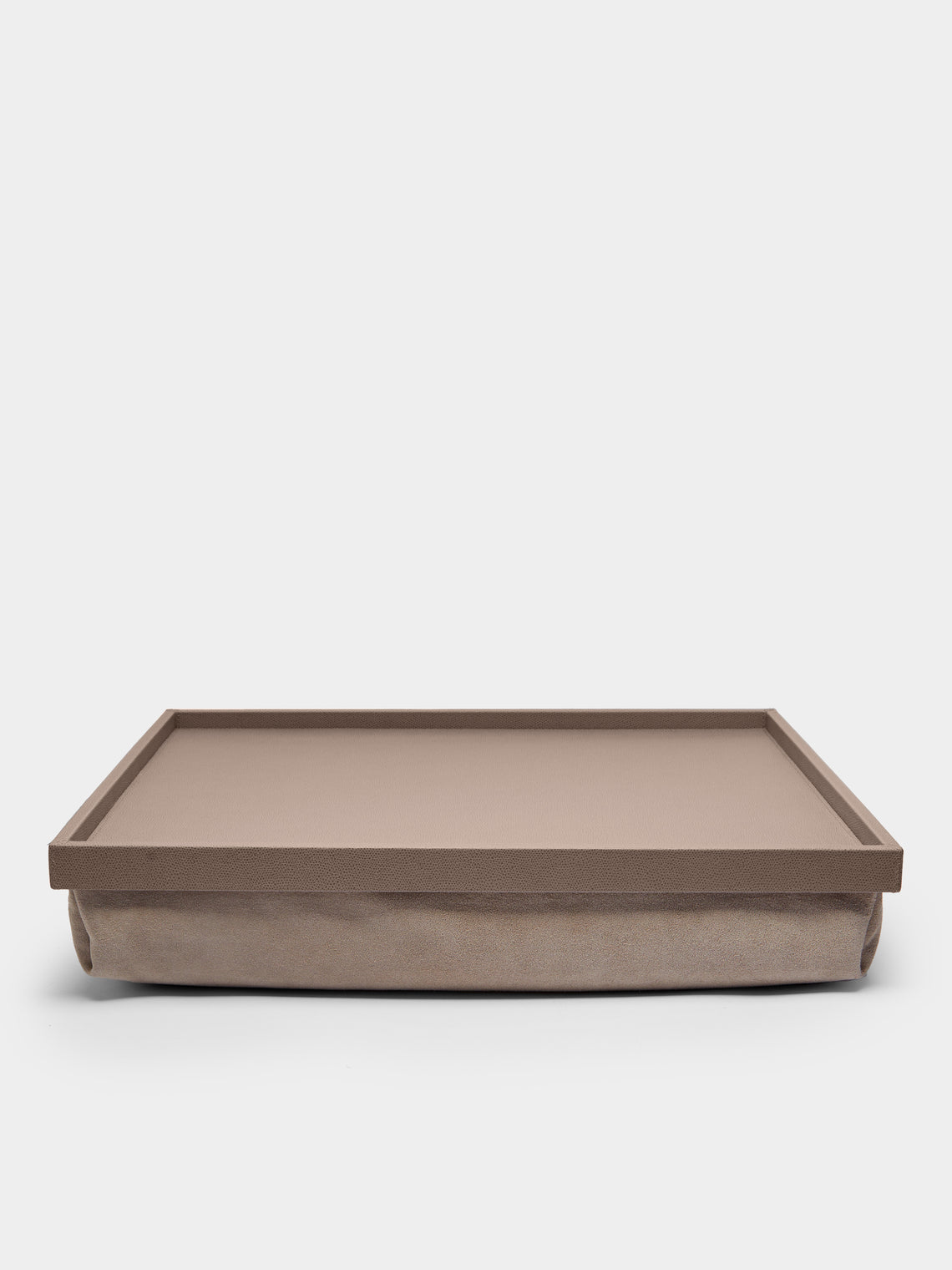 Giobagnara - Teddy Leather Bed Tray - Taupe - ABASK - 
