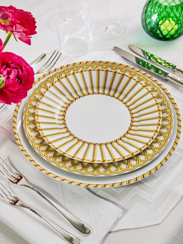 Pinto Paris - Vannerie Cottage Porcelain Dessert Plate -  - ABASK