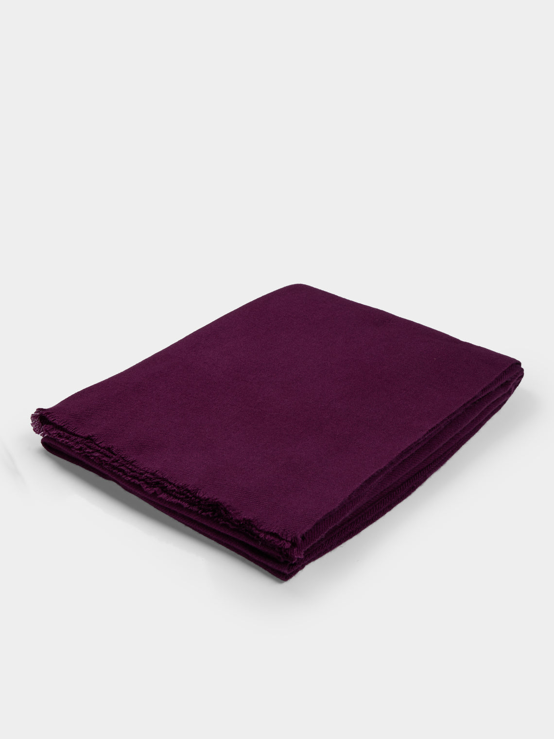 Denis Colomb - Men's Cashmere Travel Blanket (78.5in/2m) - Burgundy - ABASK