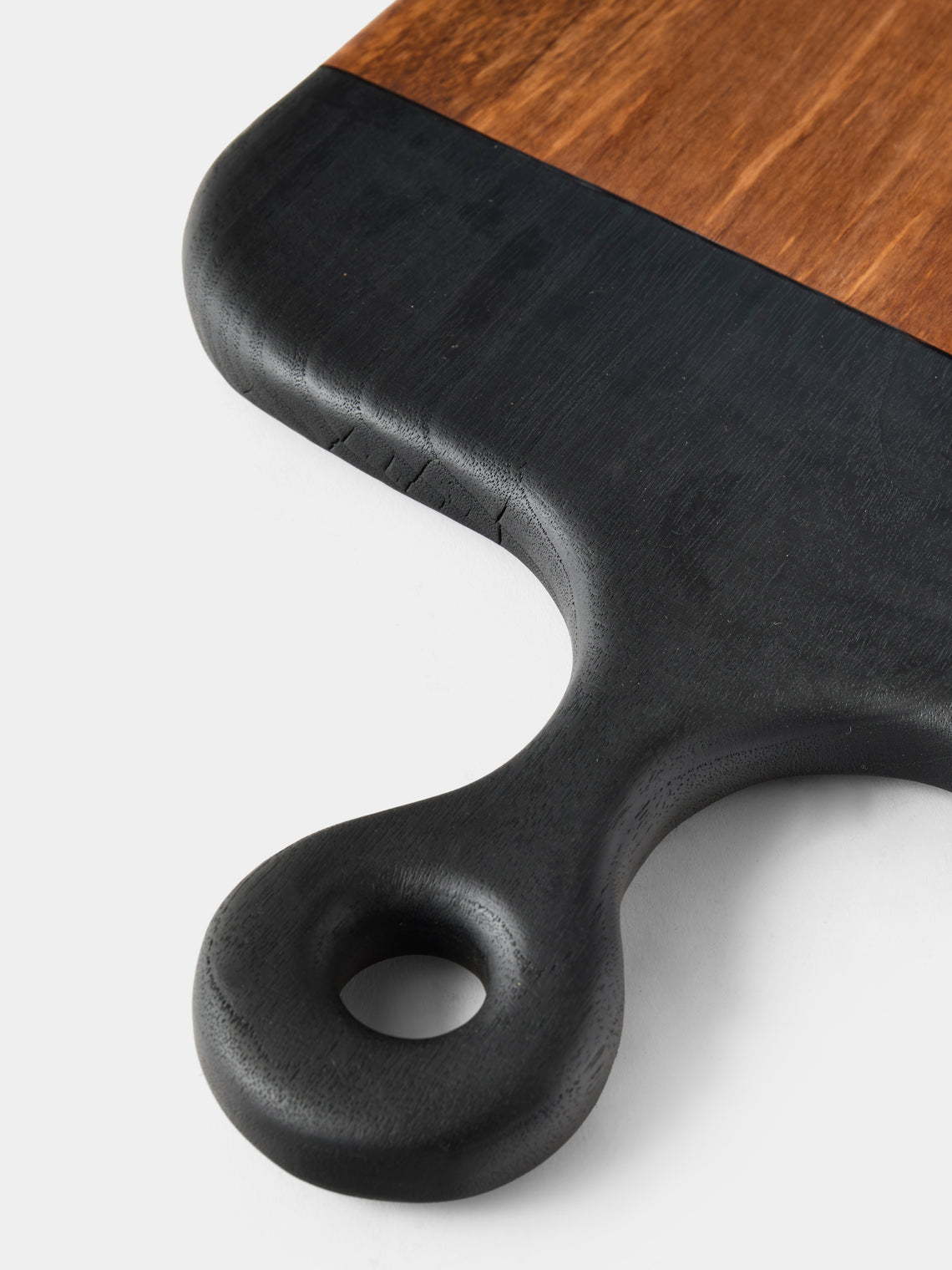 Lucas Castex - Hand-Carved Walnut Serving Board - Dark Brown - ABASK