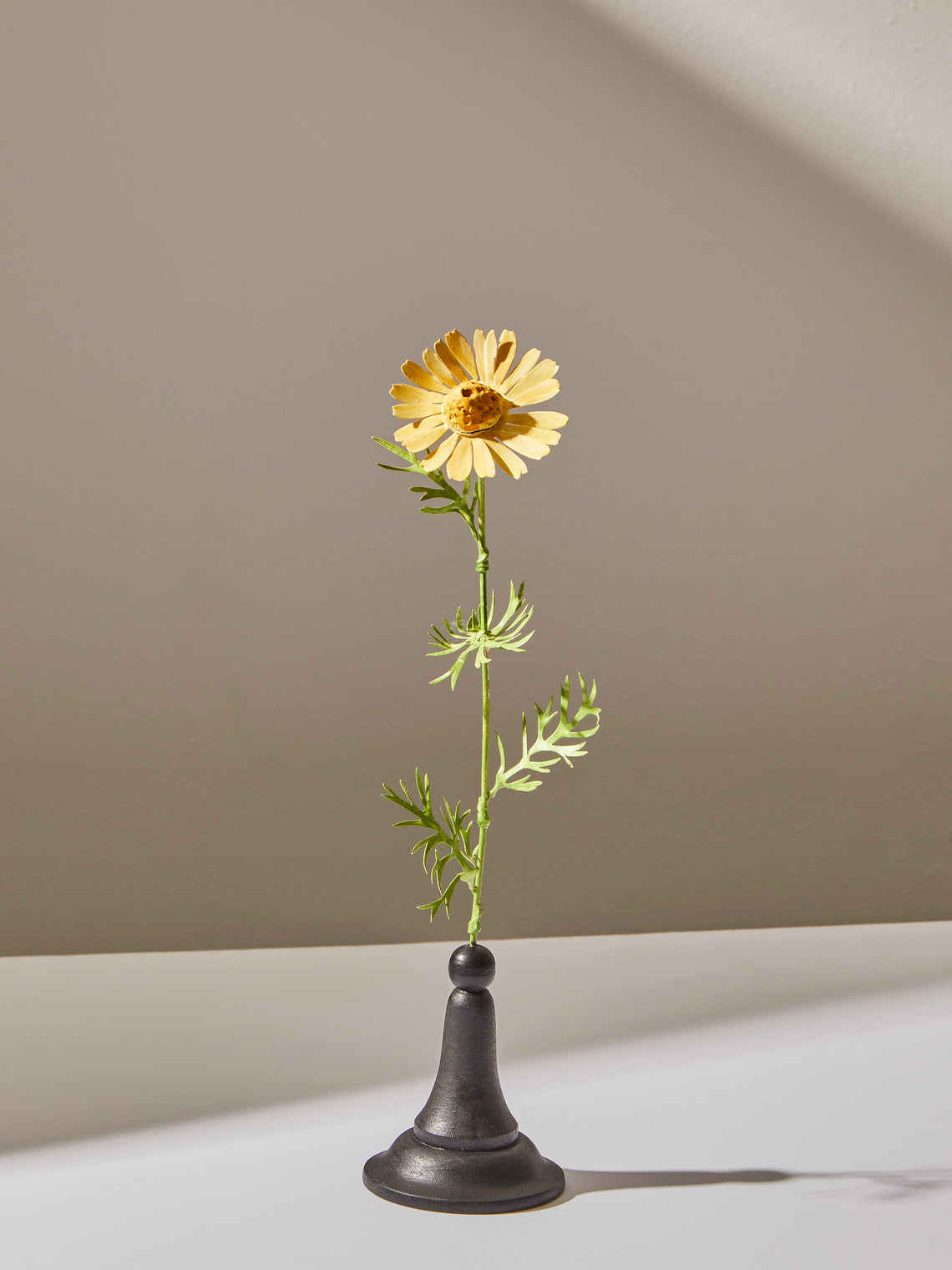 Erbavoglio Milano - Hand-Painted Copper Ornamental Flower - Yellow - ABASK