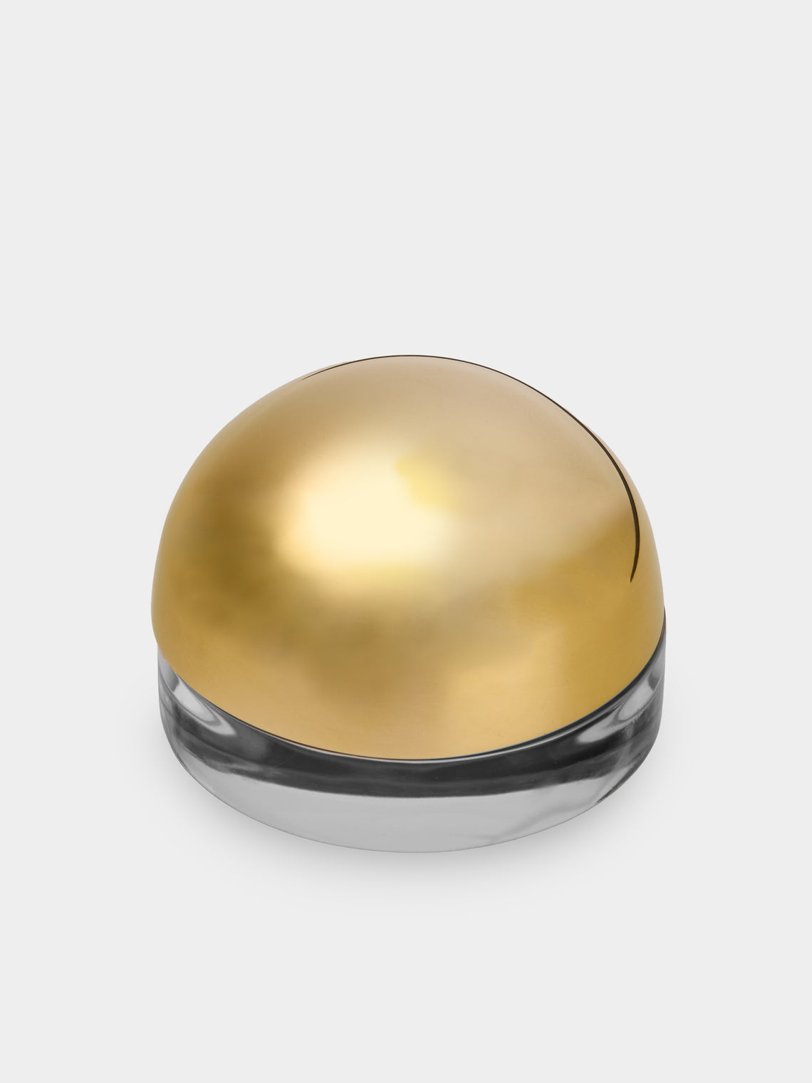 AnObjct - Sfera Sun Brass Large Lidded Bowl - Gold - ABASK